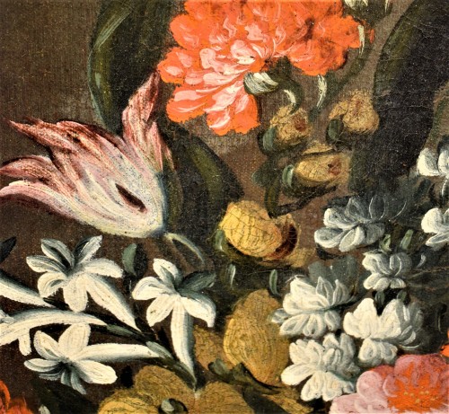 Paire de natures mortes de fleurs - Francesco Lavagna (1684-1724) - Louis XIV